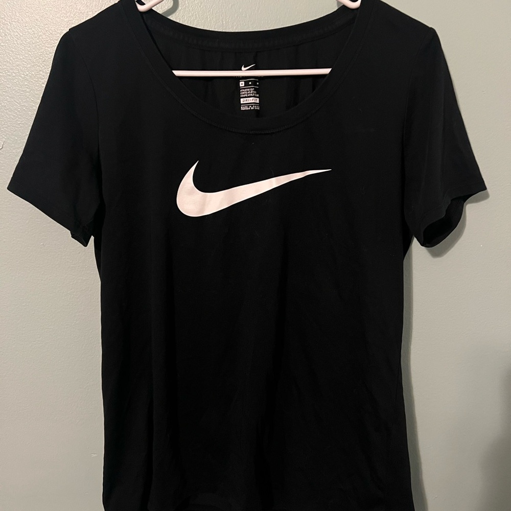 Nike Women's Black and White Short Sleeve Tee